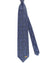 Zilli Silk Tie Black Blue Geometric Design - Wide Necktie