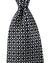 Zilli Silk Tie Black Gray Blue Geometric - Wide Necktie