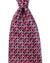 Zilli Silk Tie Midnight Blue Pink Geometric - Wide Necktie