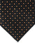 Zilli Silk Tie Black Orange Geometric Micro Shapes - Wide Necktie