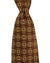 Zilli Silk Tie Brown Geometric - Wide Necktie