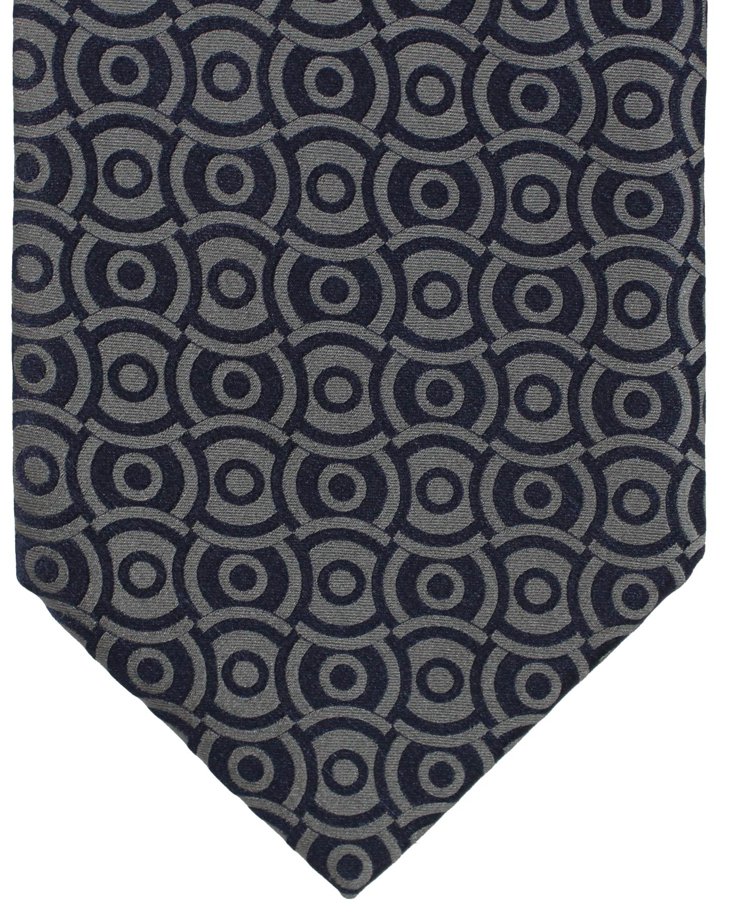 Zilli Extra Long Tie Gray Design 