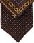 Zilli Silk Tie & Matching Pocket Square Set Brown Design FINAL SALE