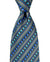 Zilli Silk Tie Blue Gray Stripes - Wide Necktie