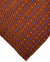 Zilli Silk Tie Brown Blue Micro Pattern - Wide Necktie