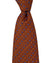Zilli Silk Tie Brown Blue Micro Pattern - Wide Necktie