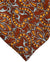 Zilli Silk Tie Brown Gray Orange Ornamental - Wide Necktie