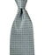 Zilli Silk Tie Gray Blue Micro Pattern - Wide Necktie