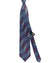 Zilli Silk Tie Dark Blue Bordeaux Swirl - Wide Necktie