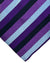 Zilli Silk Tie Purple Gray Black Stripes - Wide Necktie