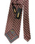 Zilli Silk Tie Black Gray Dark Red Micro Pattern - Wide Necktie