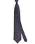 Zilli Silk Tie Maroon Metallic Gray Gold Geometric - Wide Necktie