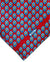 Zilli Silk Tie Red Blue Geometric - Wide Necktie