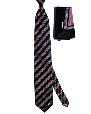 Zilli genuine Tie & Matching Pocket Square Set 