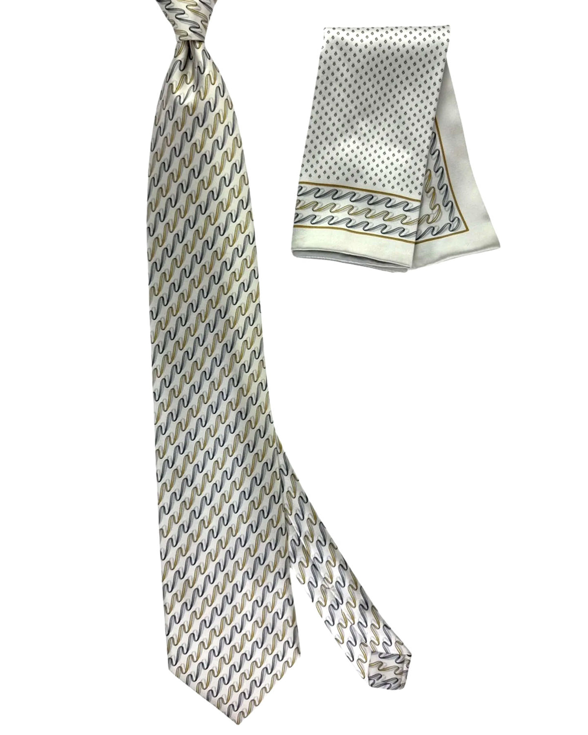Zilli Silk Tie & Matching Pocket Square 