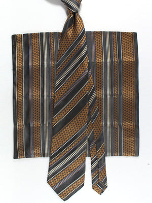 Zilli authentic Tie & Matching Pocket Square Set 