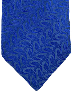 Zilli Extra Long Tie Royal Blue Floral - Wide Tie