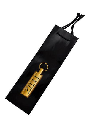 Zilli Silk Tie & Pocket Square Set Black Gold Design