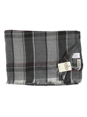 Agnona Scarf Gray Cashmere Silk Shawl