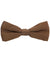 Designer Bow Tie Brown Solid Design - Self Tie