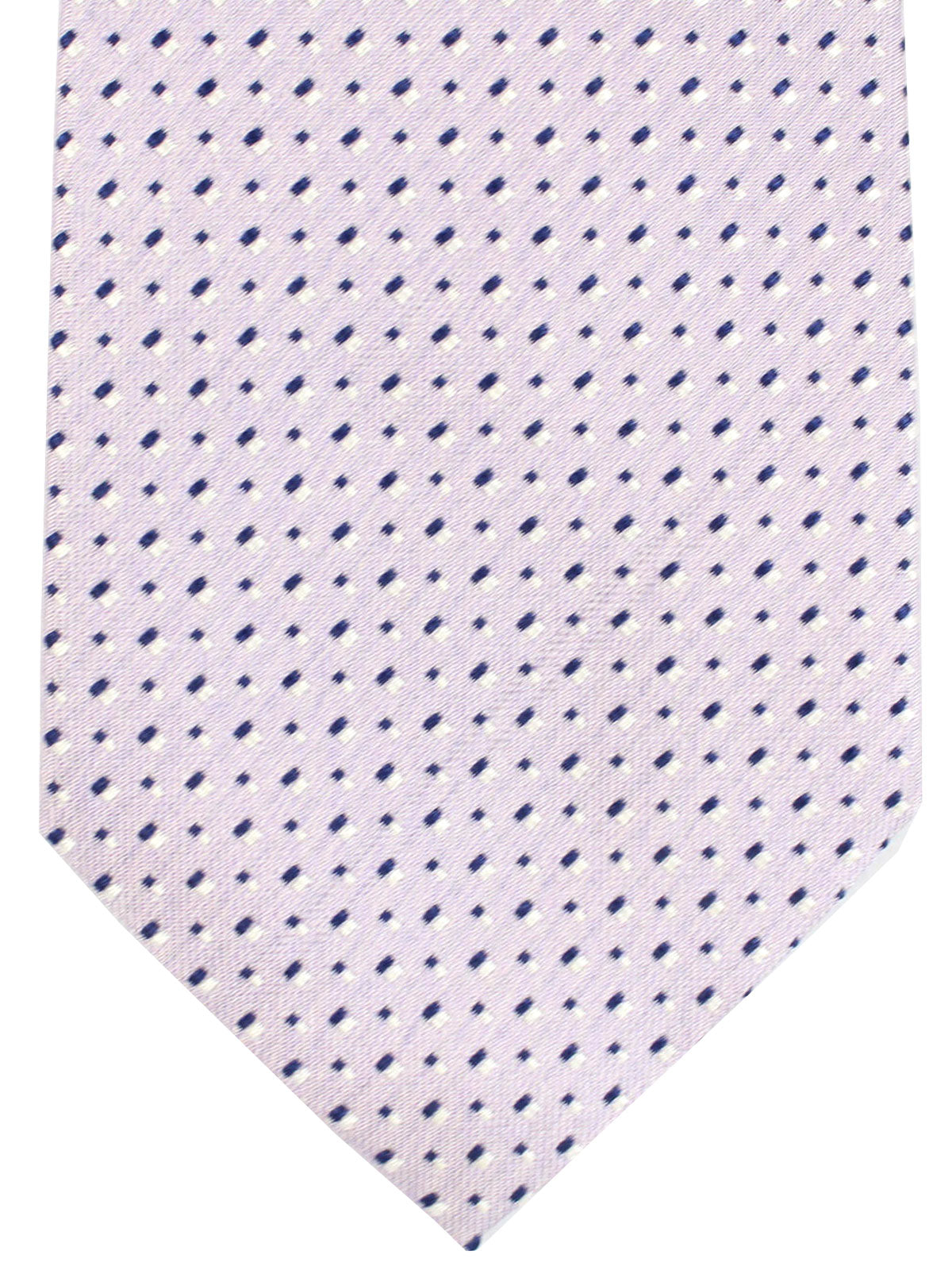 Attolini Silk Tie Lilac Geometric