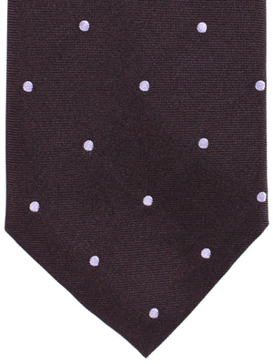 Attolini Silk Tie Purple Circles