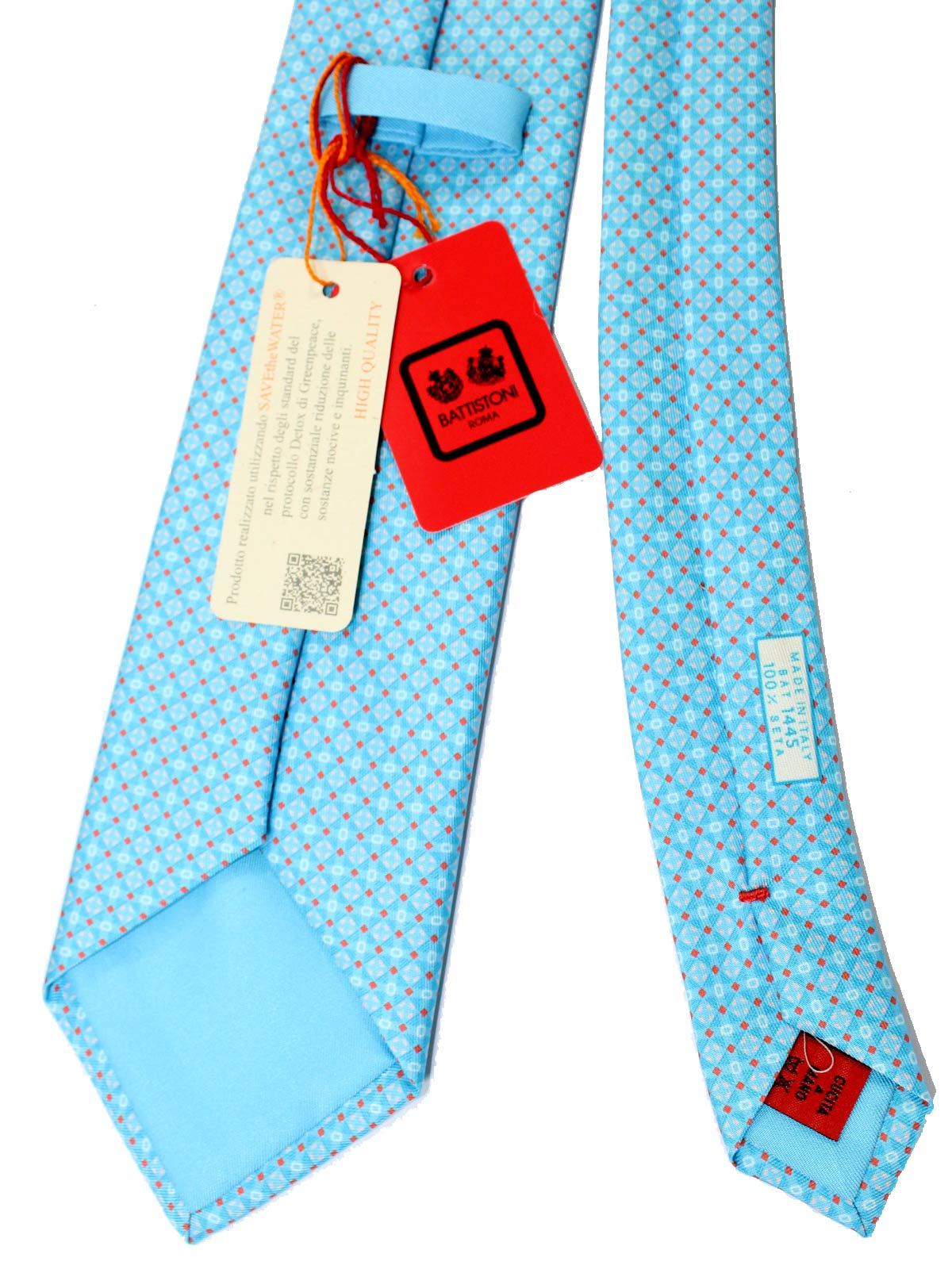 Printed silk tie - Battistoni