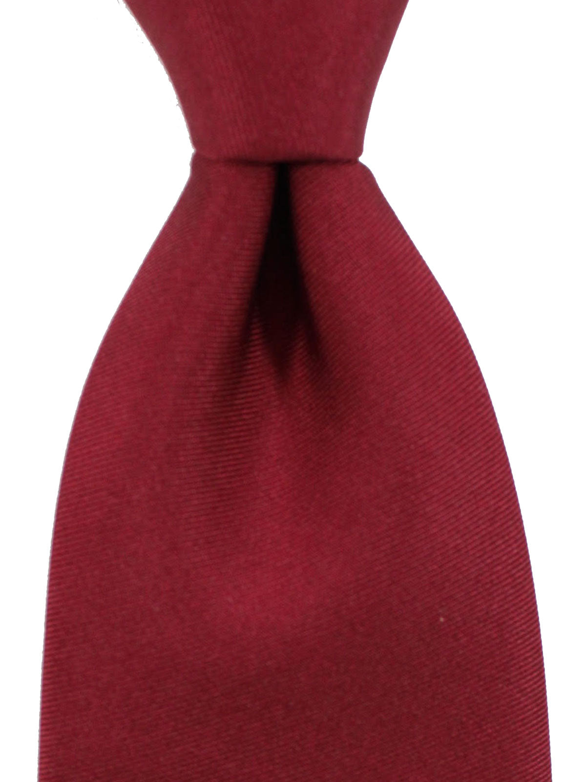 Battistoni Silk Tie Maroon Solid