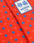Battistoni Tie Red Royal Blue Geometric