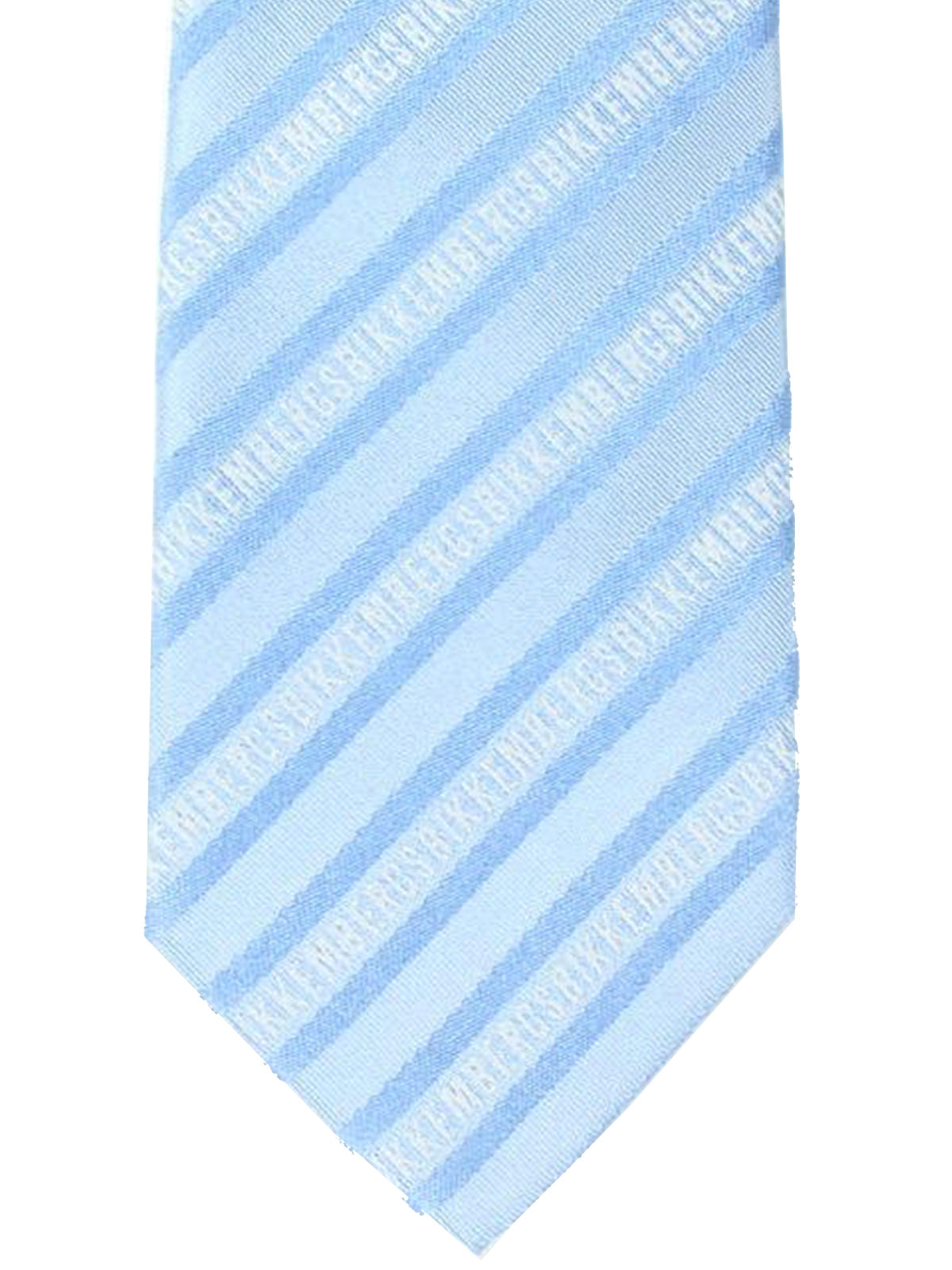 Bikkembergs Tie Sky Blue Stripes Design