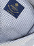 Borrelli Shirt ROYAL COLLECTION White Navy Grid 