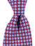 Luigi Borrelli Tie Red Blue Geometric Silk