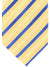 Luigi Borrelli Silk Tie Orange Silver Royal Blue Stripes