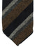 Borrelli Necktie - Unlined Gray Brown Navy Striped Design