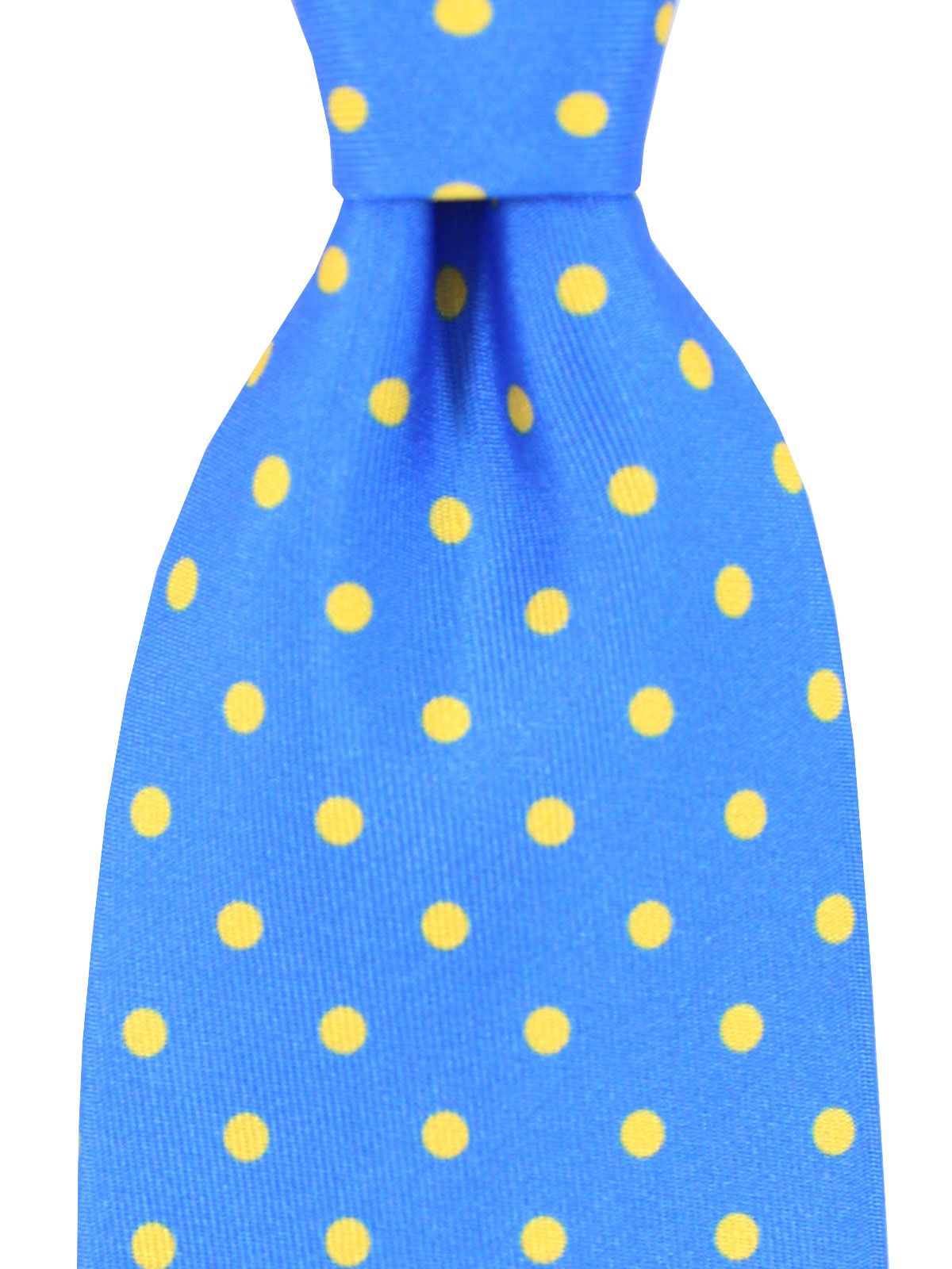 Luigi Borrelli Tie Blue Yellow Dots