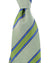 Luigi Borrelli Tie Green Royal Blue Stripes