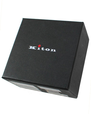Kiton Leather Belt Dark Brown Stitch 90 / 36