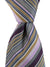 Brioni Silk Tie Lilac Olive Stripes