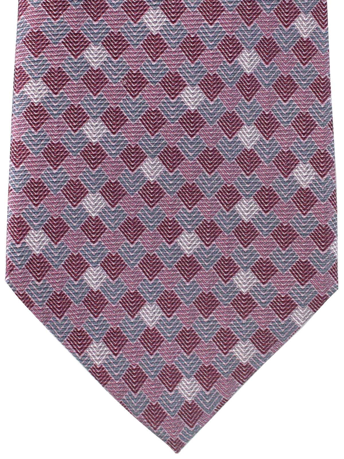 Bvlgari Sevenfold Tie Purple Geometric