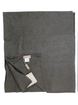 Cruciani Cashmere Scarf Solid Forest Green - FINAL SALE
