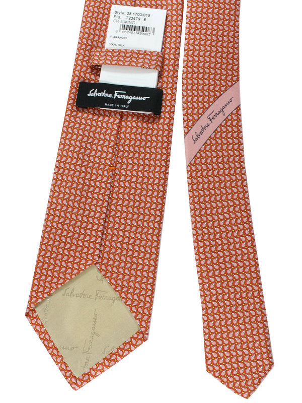 Orange ferragamo discount tie