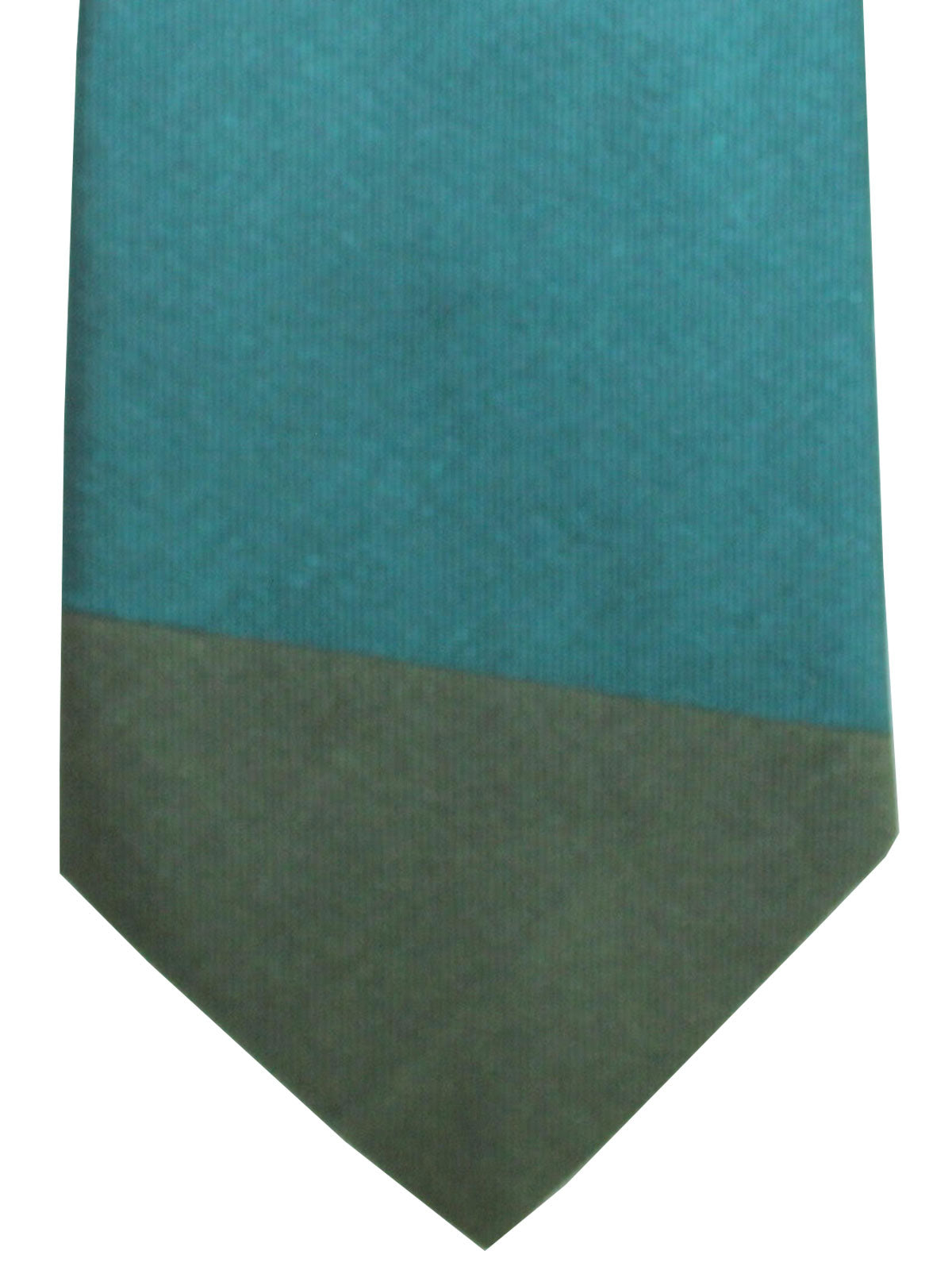 Gene Meyer Silk Tie Dark Green Blue Stripes