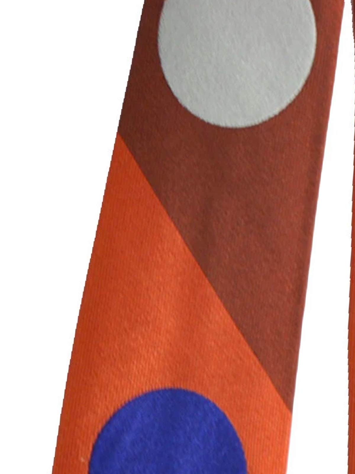 Gene Meyer Tie Orange Royal Blue Gray Dots