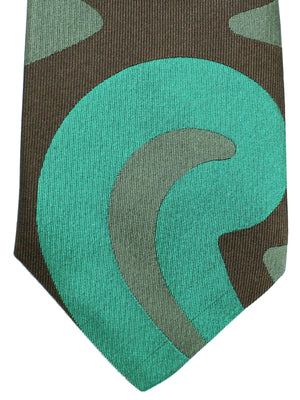 Gene Meyer Silk Tie Green Design
