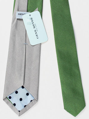 Gene Meyer Tie Unique Green Gray Design FINAL SALE