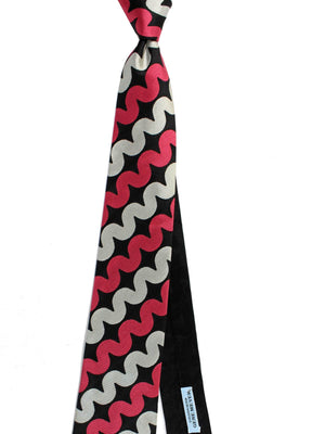 Gene Meyer Tie Gray Design - Hand Made in Italy