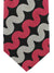Gene Meyer Tie Gray Dark Pink Design - Hand Made in Italy