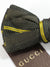 Gucci Bow Tie Olive Yellow Stripes Design - Self Tie Bow Tie