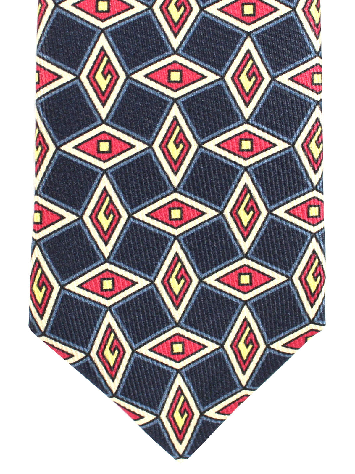 Gucci Pocket Square Silk Geometric G - Navy - RRP £110 - Brand New
