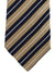 Kenzo Tie Taupe Brown Silver Stripes - Narrow Necktie